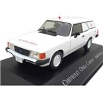 Miniatura Carros Nacionais Chevrolet Caravan Ambulância 1:43