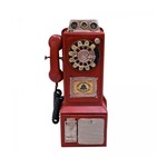 Miniatura de Telefone - 24 Cm Altura - Cofre/porta Moeda - Estilo Retrô Vintage