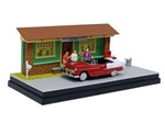 Miniatura Diorama Chevrolet Bel Air Frat House 1:43 - Motor Max