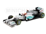 Miniatura Fórmula 1 Mercedes AMG Petronas 2012 1:18 Minichamps