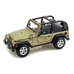 Miniatura Jeep Wrangler Rubicon Dourado Maisto 1/27