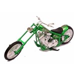 Miniatura Moto Chopper Verde 1:12 New Ray