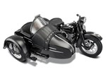 Miniatura Side Car Harley Davidson FL 1948 1:18 - Maisto