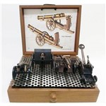 Miniaturas Decorativas de Artilharia Terrestre de Época com Catapulta