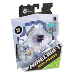 Minicraft Mini Figuras - Pack com 3 - 5 Serie Gelo - Lobo - Enderman - Esqueleto