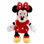 Minnie Mouse em Tecido Original Vestido Vermelho 24 Cm