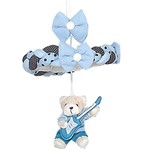 Móbile Coleção Urso Musical Azul Quarto de Bebê Menino Ursinho