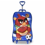 Mochila 3d Maxtoy 3 Rodinhas Angry Birds Futebol 2970m18