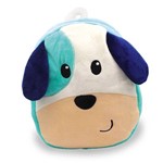 Mochila Infantil de Pelúcia - Cachorro Azul - Unik Toys