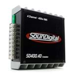 Modulo Amplificador Soundigital Sd400.4d 4 Canais 400W RMS - 2 Ohms