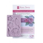 Molde de Silicone Flores de Crochê Importado Karen Davies para Confeitaria