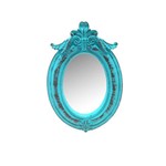 Moldura Decorativa com Espelho Rússia Azul Provençal - Arte Retrô