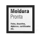 Moldura Pronta 20x20 Cm Preta