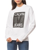Moletom Ckj Fem Calvin Jeans - Branco 2 - GG