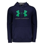 Moletom Under Armour Rival Fitted Graphic Marinho