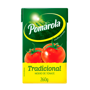 Molho de Tomate Pomarola Tradicional 260g (Tetra Pak)