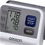 Monitor de Pressão Arterial Automático de Pulso HEM 6111 Branco - Omron