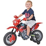 Moto Elétrica Infantil 6V Motocross Vermelha Homeplay