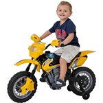 Moto Elétrica Infantil Motocross Amarela - Homeplay