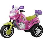 Moto Elétrica Infantil Super Moto Meg Rosa 12V - Magic Toys