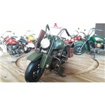 Moto Vintage Decorativa de Metal Militar Red e Green 1219