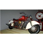 Moto Vintage Decorativa de Metal Motor Cycle Red 1216