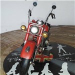 Moto Vintage Decorativa de Metal Red Fire 1208