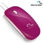 Mouse com Fio USB Colors Slim Pink MO167 – Multilaser