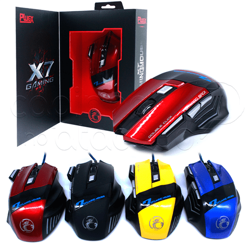 Mouse Gamer com Fio X-7 - Cores Sortidas X7