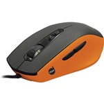 Mouse Gamer DAZZ Smilodon Siberian 5000 DPI + Leitor Infra-vermelho de 3.2G + Design Ergonômico Ambidestro - Preto/Laranja - PC