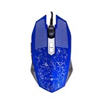 Mouse Gamer Óptico com Fio Azul Inova
