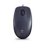 Mouse Logitech M100 Óptico |Com Fio | Preto | 1000dpi | Design Ambidestro | USB | PC e MAC 0828