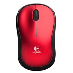 Mouse Logitech M185 Sem Fio RC/Nano Vermelho | InfoParts