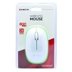 Mouse Mox Mo-806w Wireless - Branco e Verde