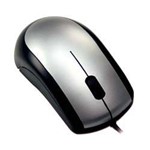 Mouse Óptico C/ Scroll PS2 - Preto e Prata - Force Line