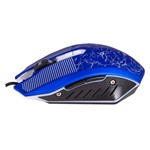 Mouse Óptico Inova Gamer com Fio e Entrada Usb - Azul