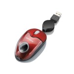 Mouse Óptico Retrátil Multilaser Mini Acrilic Vermelho Usb - 099