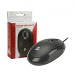 Mouse Ótico USB Office Preto 1000DPI 015-0043 CHIPSCE