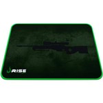 Mouse Pad Médio com Bordas Costuradas Gaming Sniper Verde Rise Mode