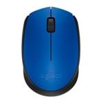 Mouse Sem Fio 2,4GHZ M170 Azul 910-004638 - Logitech
