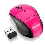Mouse Sem Fio 2.4GHZ Mini Fit Pink Nano USB MO151 Multilaser