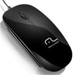 Mouse USB Multilaser MO166 Slim Black Piano