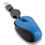 Mouse Wave Multilaser Retratil Azul Mo235