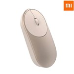 Mouse Wireless Sem Fio Portátil Mi Portable Mouse Gold