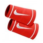 Munhequeira Dri-fit Doublewide Vermelha e Branca Listrada Nike