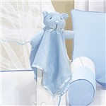 Naninha de Bebê Urso Soneca Azul 100% Algodão