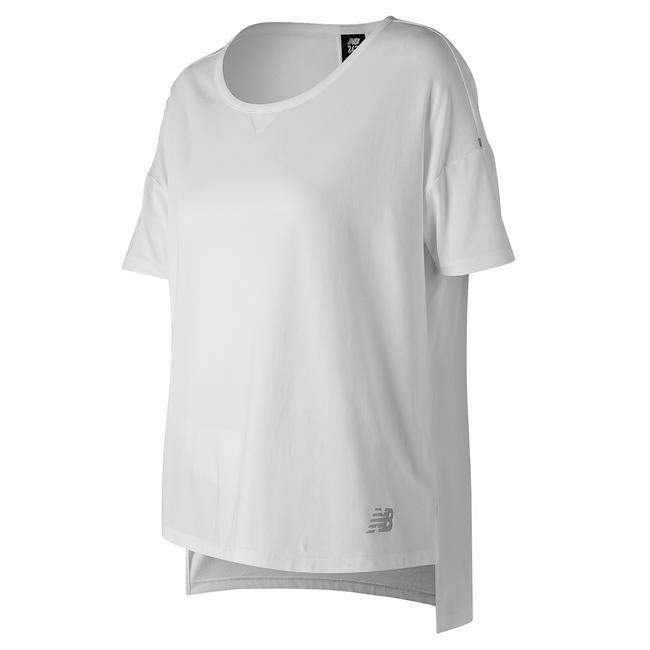 New Balance | Camiseta Manga Curta 247 Sport Boxy Feminina Branco - M