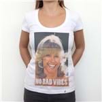 No Bad Vibes - Camiseta Clássica Feminina