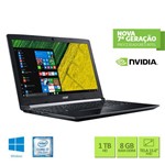 Notebook Acer A515-51g-71ku Intel Core I7 8gb Ram 1tb Hd Nvidia Geforce 2gb 15.6 Full Hd Windows 10