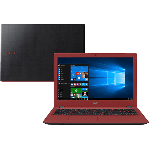 Notebook Acer E5-574-307M Intel Core I3 4GB 1TB LED 15,6" Windows 10 - Vermelho